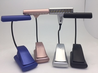 Image for Blue UltraFlex8 Booklight 8 Super Bright LED's (Duracell Batteries and USB cord included)